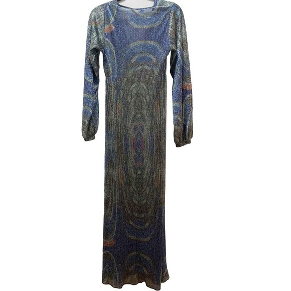 Zara Abstract Shimmer Dress - NWT, size S - Picture 6 of 7